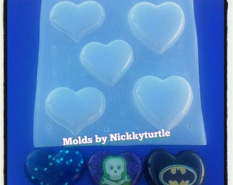 Heart pallet Flexible Plastic Resin Mold