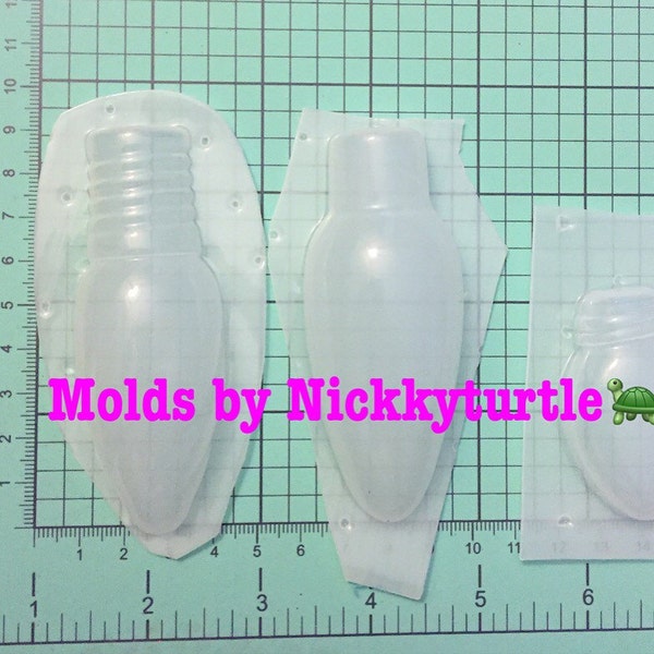 Light bulb different sizes Flexible Plastic Resin Mold
