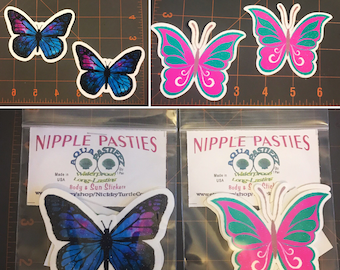 Butterfly Pasties, Boobie Stickers, Nipple Cover Pastieez