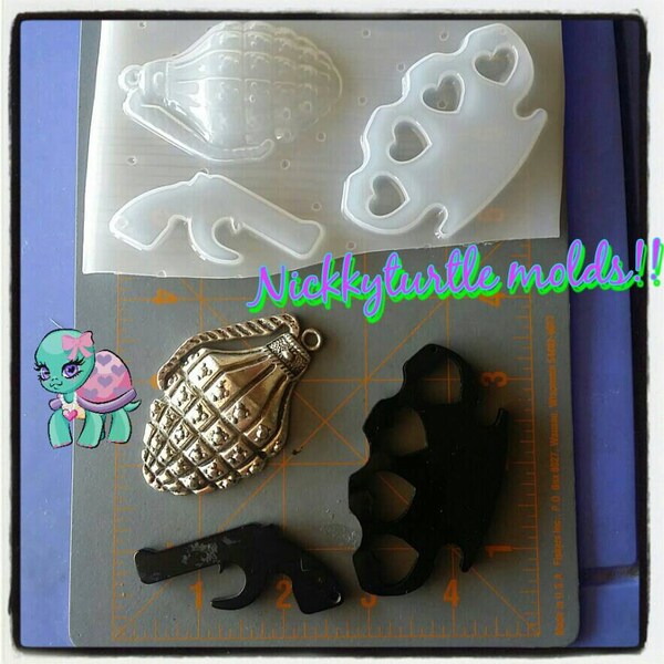 Plastic Brass Knuckles Etsy