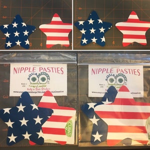 America Flag stars & stripes Pasties Nipple covers