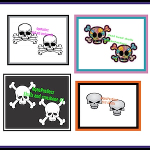 Skulls Crossbones Pasties, Boobie Stickers, Nipple Covers