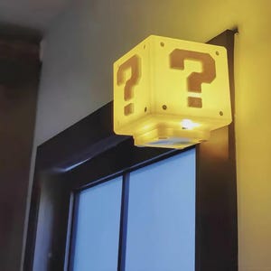 Pixel Block Gamer Lamp: Interactive LED Light, Gaming Decor