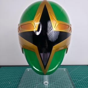 Tailor Made Green Star Rider Cosplay Helmet: Custom Fit Comic Con Costume