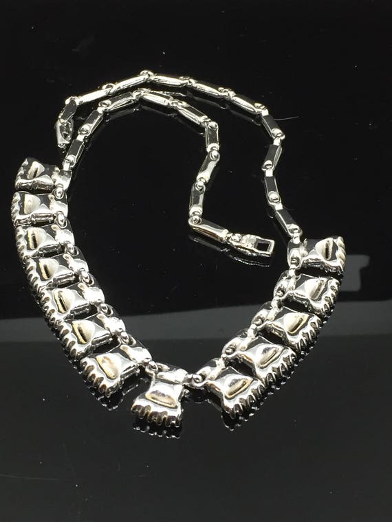 Bogoff Clear "Ice" Rhinestone Bib Necklace - image 5