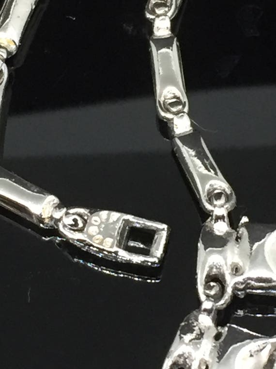 Bogoff Clear "Ice" Rhinestone Bib Necklace - image 6