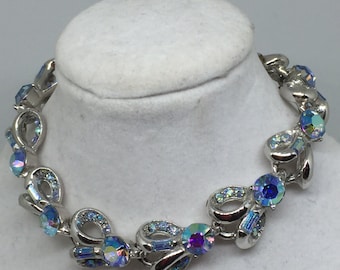 VTG HollyCraft 1957 AB Rhinestone Bracelet