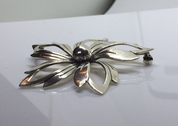 Vintage Niels Erik From 1960's Floral Brooch - image 3