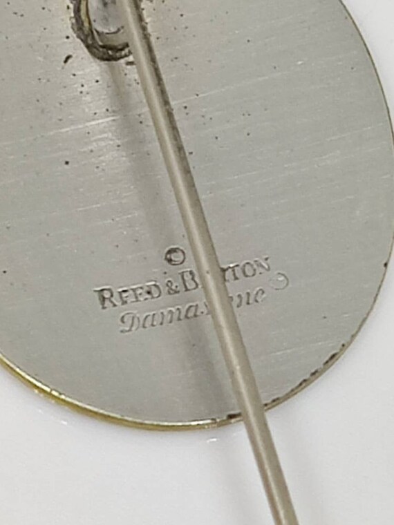 Reed and Barton Damascene Silverplate Coat Pin, c… - image 6