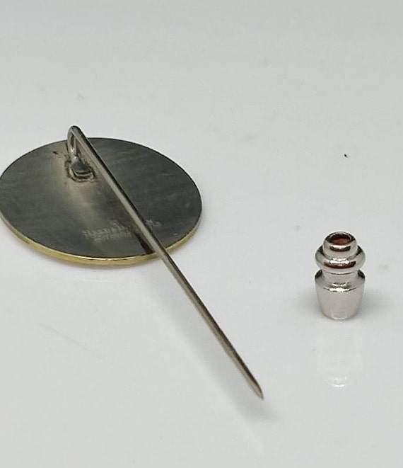 Reed and Barton Damascene Silverplate Coat Pin, c… - image 4