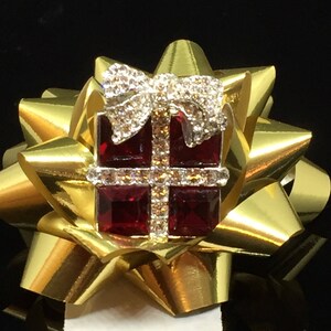 Darling Rhodium Plate Rhinestone Gift Brooch