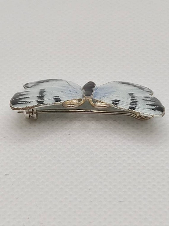 Thousand Flowers Sterling and Enamel Butterfly Fi… - image 5