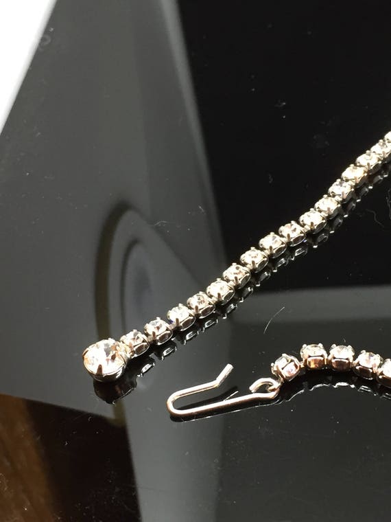 B David Olivine Navette and Clear Faceted Round R… - image 6