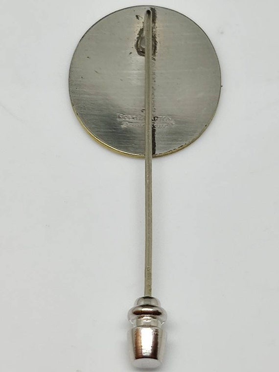 Reed and Barton Damascene Silverplate Coat Pin, c… - image 3