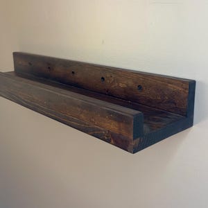 Nursery Book Ledge Shelf | Floating Bookshelf for Kids Room | Wooden Wall Shelf for Baby Room Décor | Montessori Bookshelf | Handmade