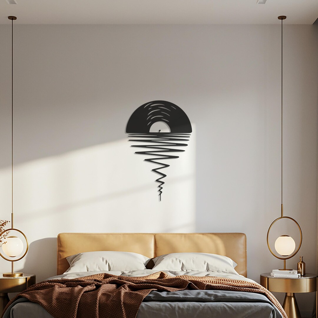 Sun Reflection Metal Sun Reflection Metal Wall Art, Minimalist Ripple Wall Decor, Abstract ...