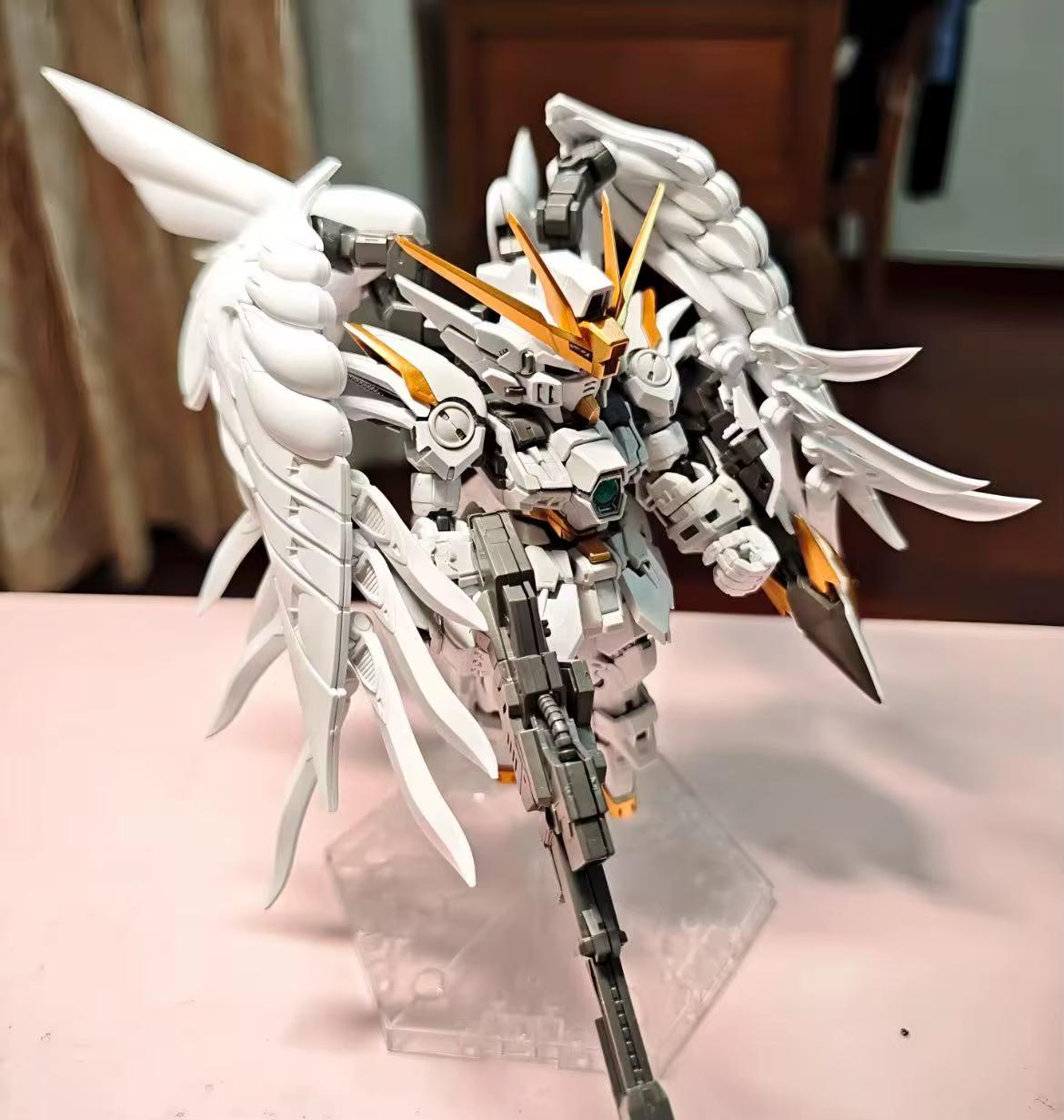 SD Gundam Wing Snow White Prelude Model DIY Kit – Angelic Mech