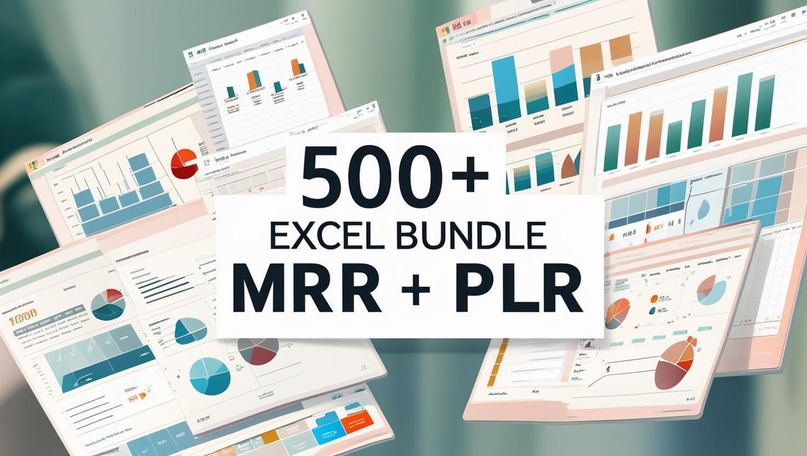 500+ Excel Bundle MRR + PLR - Excel Templates Templates Bundle / Sheets ...