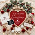 Christmas Baby Announcement Editable December Reveal (Digital Download)
