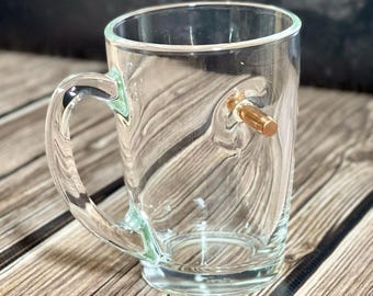 Handmade Bullet Coffee Mug – Tactical Gift for Him