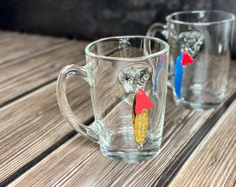 Fishing Lure Coffee Mug – Handmade Glass Gift for Anglers