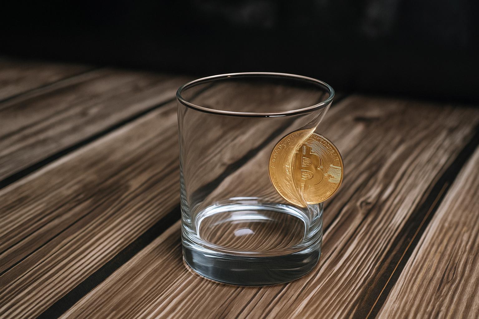 楽しい暗号通貨ウイスキーグラス - 彼へのユニークなギフト、ビットコイン愛好家のための楽しいバーウェア
