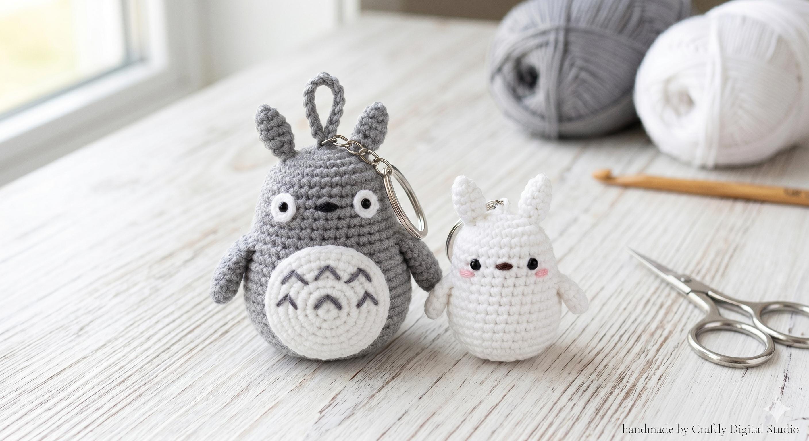 Totoro keychain crochet - Etsy 日本