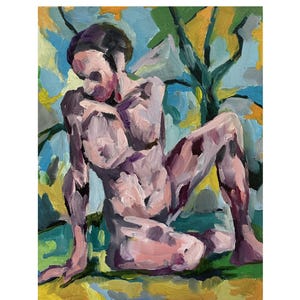 Pintura de figuras Pintura abstracta de figuras Pintura al óleo de figuras Pintura mural de figuras Pintura original de figuras Pintura impresionista de figuras Arte