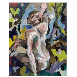 Pintura de figuras Pintura abstracta de figuras Pintura al óleo de figuras Pintura mural de figuras Pintura original de figuras Pintura impresionista de figuras Arte