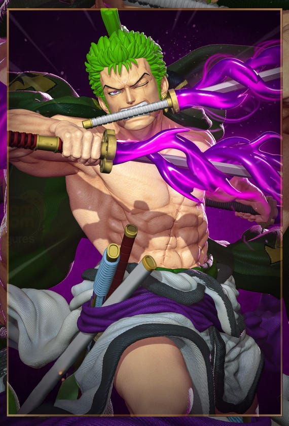 Roronoa Zoro STL Figure - One piece STL file