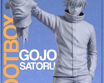 Satoru Gojo STL Figure - Jujutsu Kaisen - High Detail, Pre-Supported and Un-Supported Versions