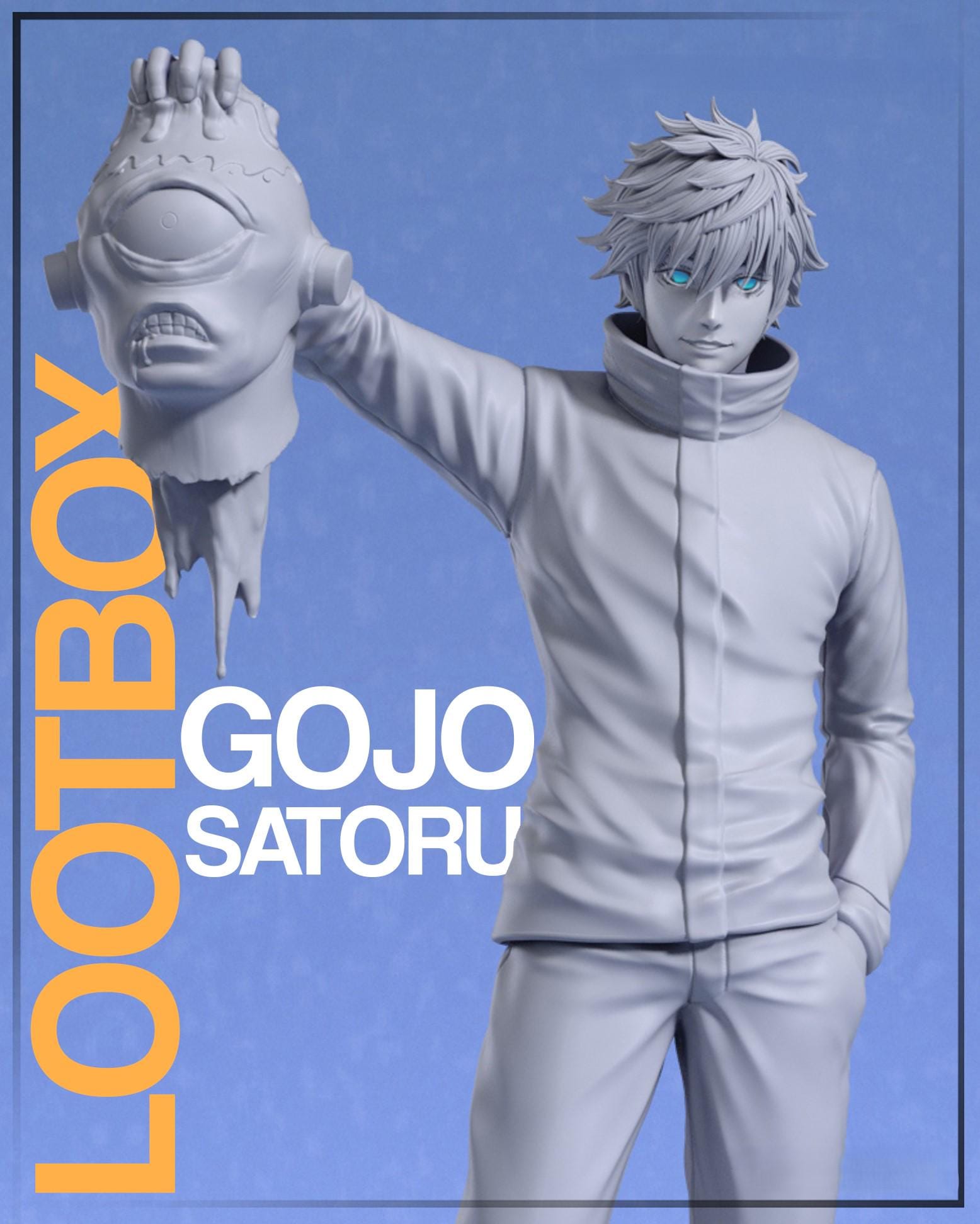 Figurine Gojo Satoru – 10 Cm – PVC, Statue Anime JJK, Décoration Voiture Ou Bureau, Cadeau Fan