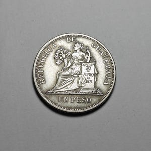 coin one peso guatemala