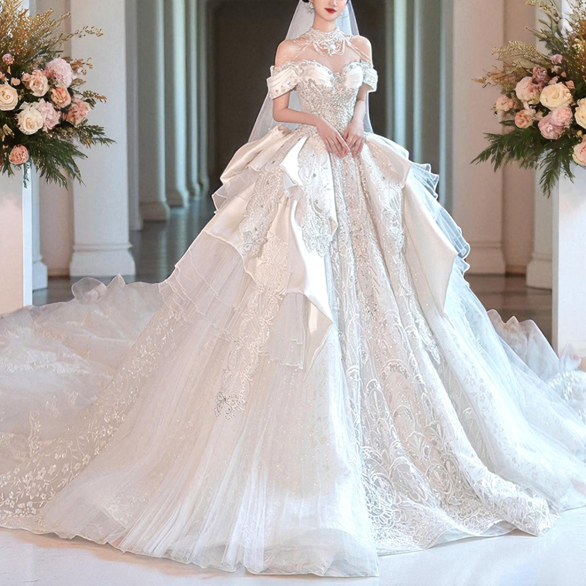 poshmark wedding dress Light In The Box Dresses Light In The Box Dresses Light In The Box Wedding Elegant White Mermaid Wedding Dress Wedding Dresses for Sale up