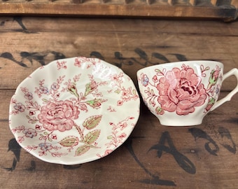 A Beautiful Vintage Johnson Brothers/bros- Rose Chintz- Pink