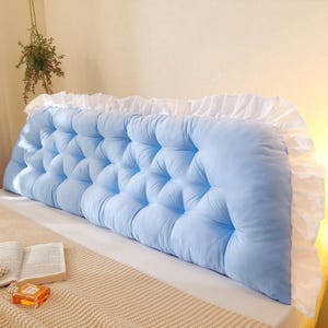 Soft  Bedside Cushion Large Backrest Pillow Girls Waist Support Sofa Pillow Dormitory Reading Cushion Home Decor Spring Gift
