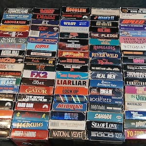 Vintage VHS VCR Video Tapes - 1980’s, 1990’s, & 2000s!