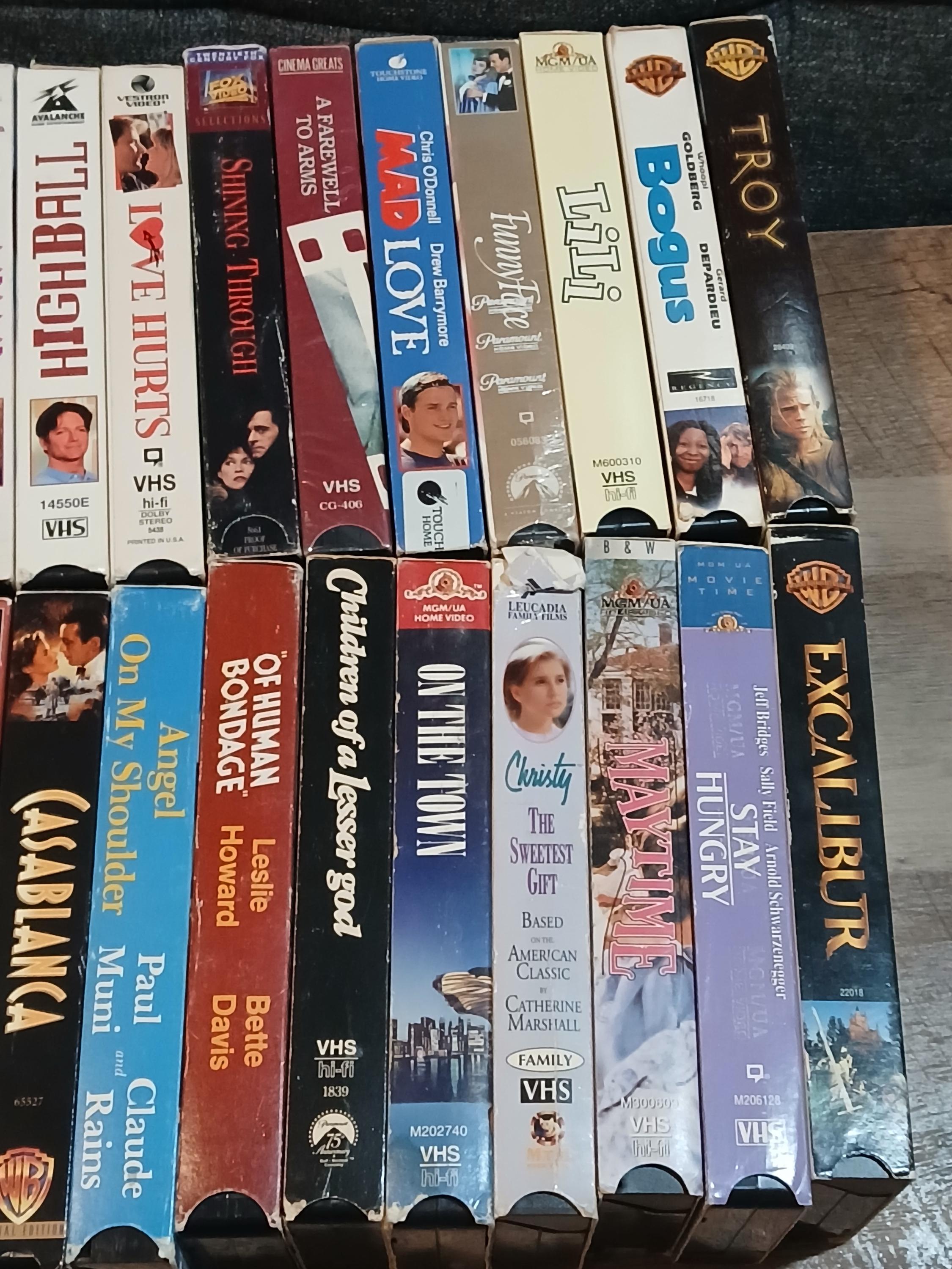 Vintage VHS Movies – Choose Your Title (romance, Classics, Action