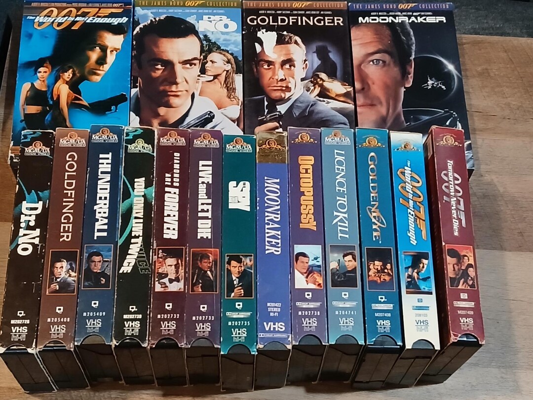 007dff James Bond 007 VHS Collection – Choose Your Movie! - Etsy UK