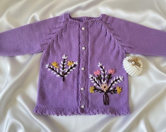 Personalisierte Hand bestickt Babyweste