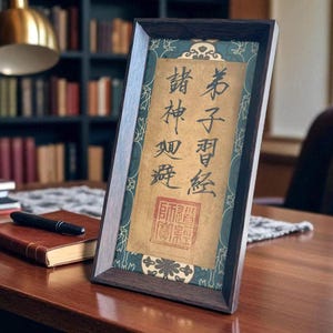 Hand-Drawn Taoist Talisman by Master Qiao - Disciples Study Scripture Protection Charm Gift for Home Blessing Evil Spirits Ward