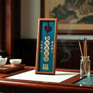 Taoist Master Blessed Five Emperor Coins: Feng Shui Wealth Protection