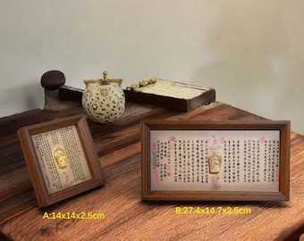 Heart Sutra Display – Buddhist Scripture, Spiritual Gift-Customizable Consecration Service