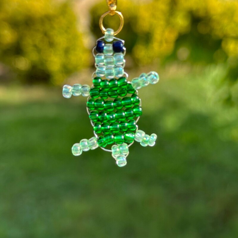 Beaded Animal Keychain - Etsy