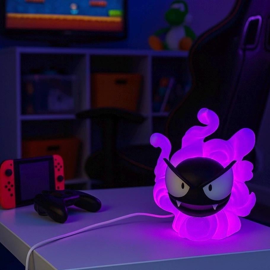 Ghost Lamp 3D Printed, RGB LED Night Light 16 Colors With Remote