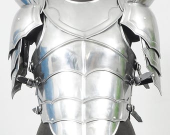 Lady Knight Steel Armor Set - Women's Medieval Cuirass Gorget Pauldrons LARP, Cosplay Costume Armour