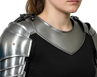 Ensemble d'armure d'épaules médiévale en acier pour femme – GN, Cosplay, armure de foire Renaissance