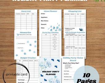 Holiday Party Planner | Printable Event Checklist (A4/A5/US Letter)