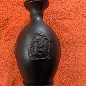 Wedgwood, Basalt Bud Vase Jasperware, 12cm VGC
