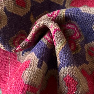 Anatolian rug small, Turkish rug 2x3, Wool rug, Hand knotted rug, Vintage rug, Antique rug, Geometric rug, Woven rug, Low pile rug, Mini rug image 13